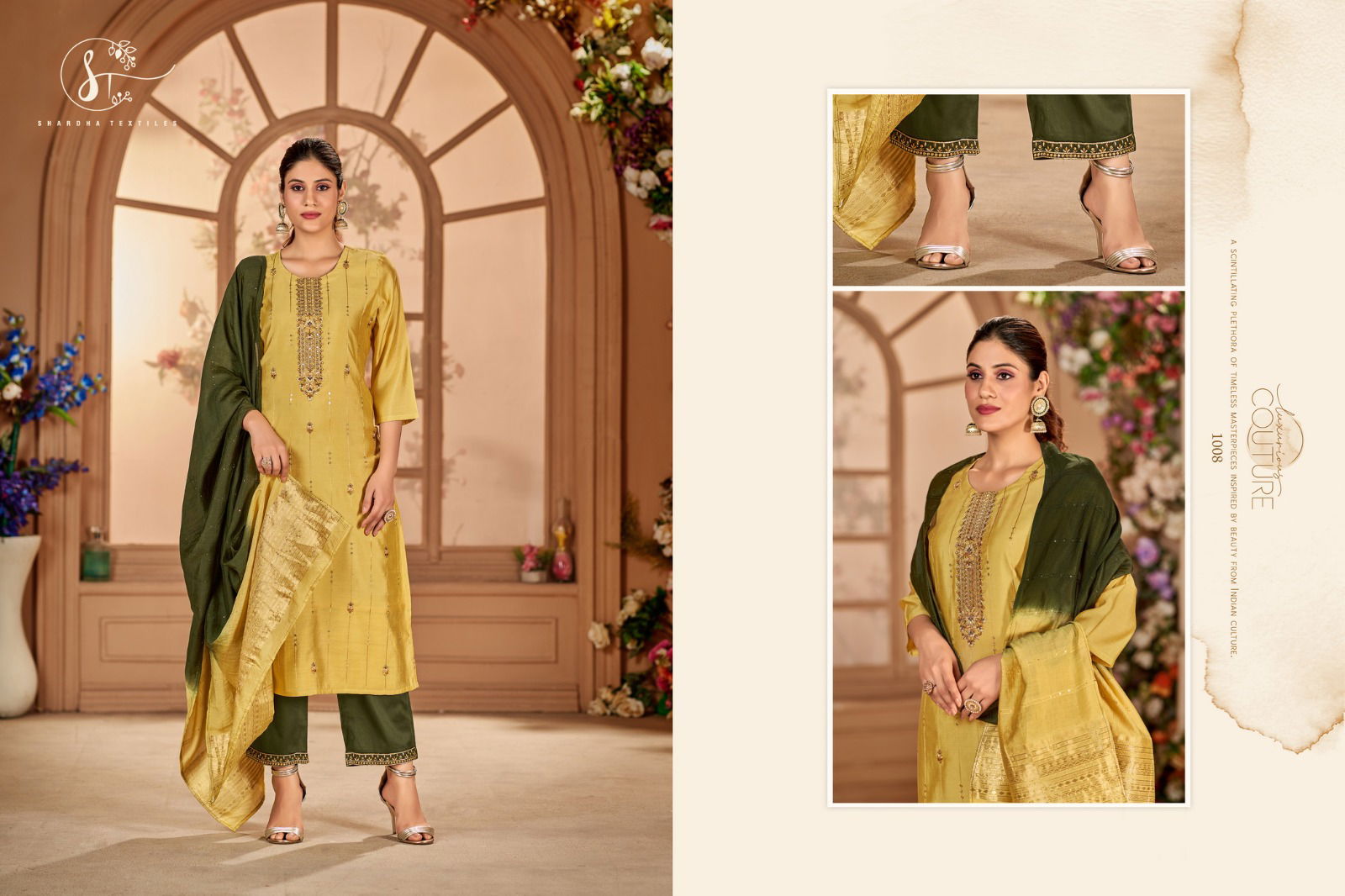 Kizaa Silk 3 By Sharda Readymade Suits Catalog